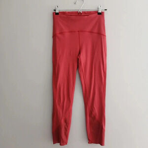 Lululemon Strength & Sweat Crop 23 Inch Leggings Laser Cut Floral Size 6